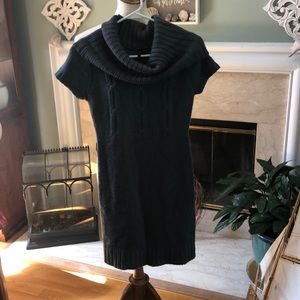 Gray sweater dress